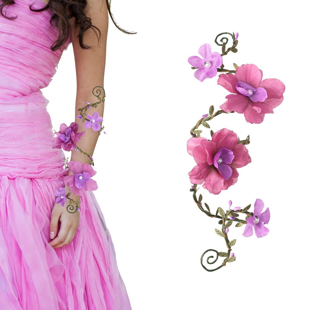 6143 Elf Flower Arm Wrap - 1 Pc Purple Renfaire Floral Fairy